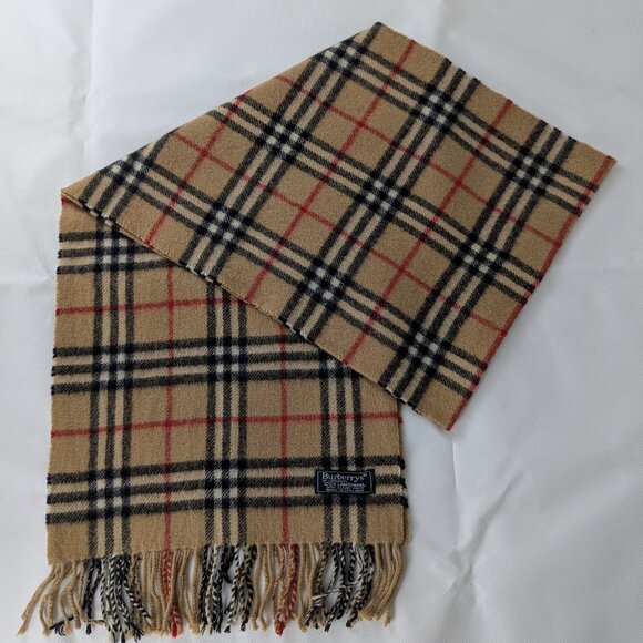 Authentic Burberry's Lambswool Scarf – Unisex Classic Check - Fast Shipping. - Picture 1 of 5